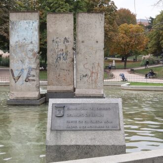 Restos del muro en el Parque de Berlín