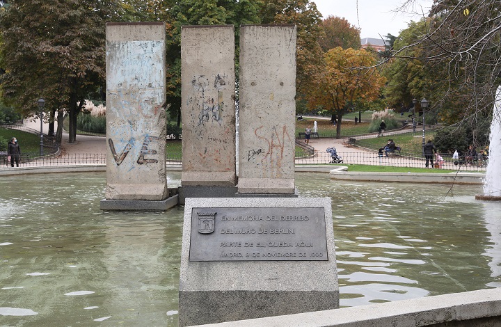 Restos del muro en el Parque de Berlín