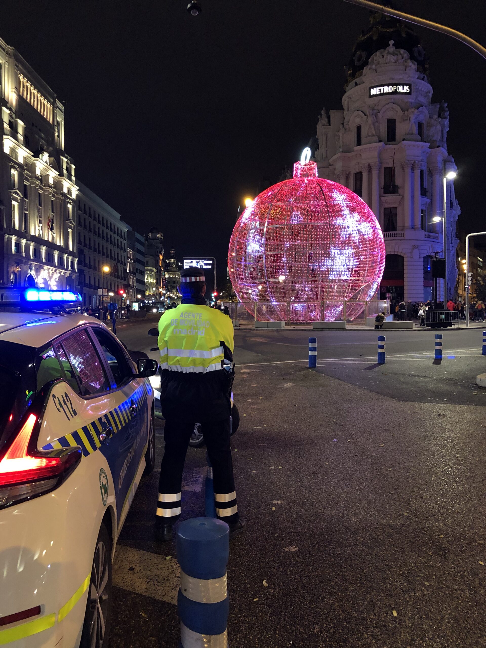 Patrulla de agentes de movilidad de Madrid