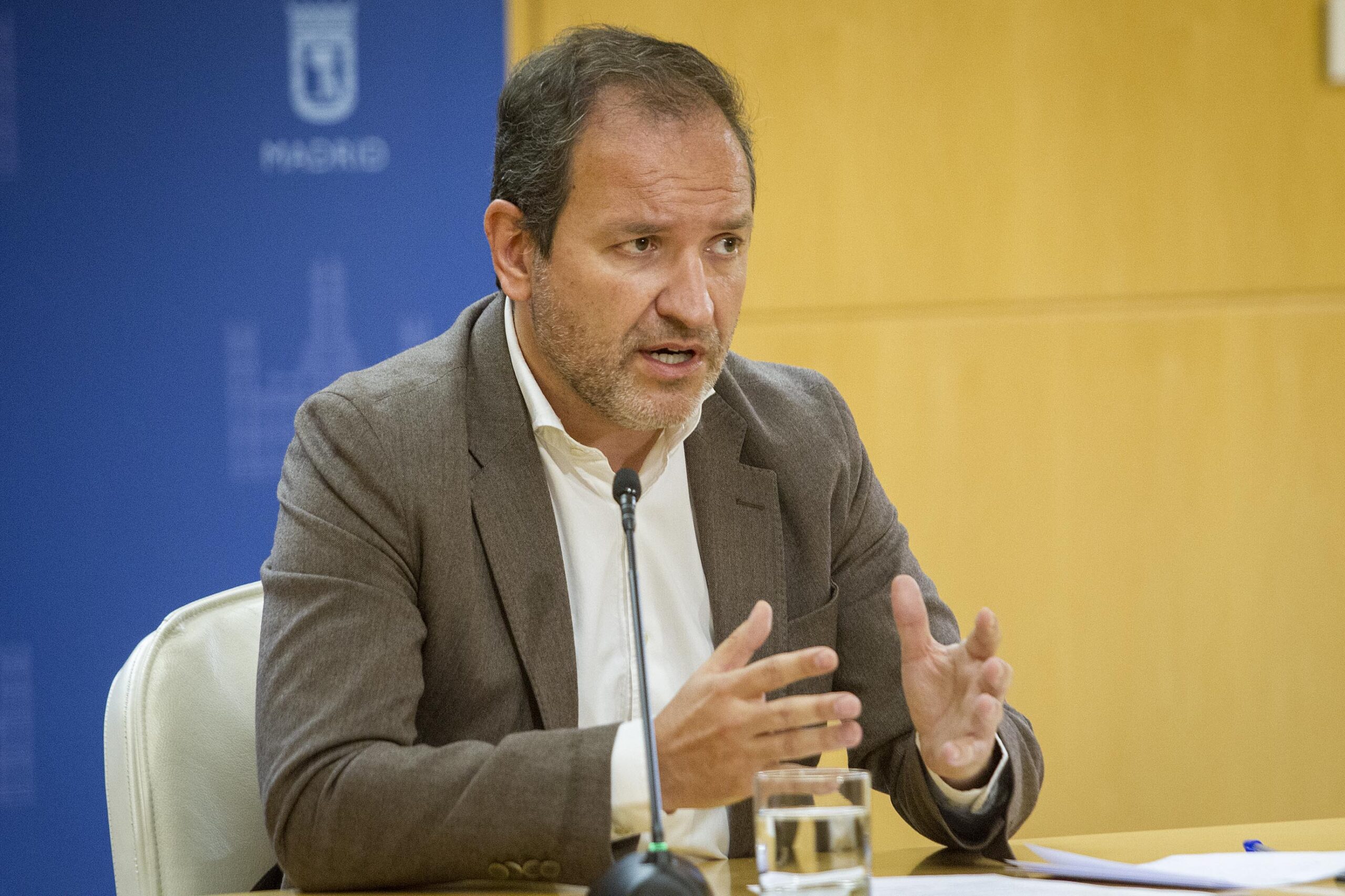 Mariano Fuentes, delegado de Desarrollo Urbano, durante la rueda de prensa posterior a la Junta de Gobierno