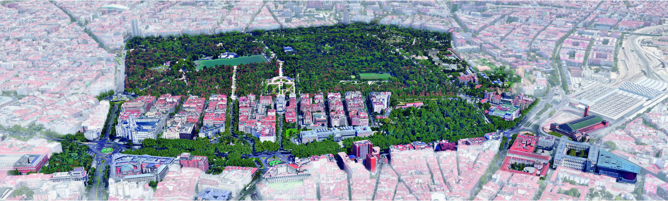 Paisaje de la Luz de Madrid. Vista panorámica