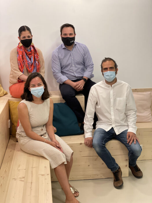 Angel Niño y Blanca Pinedo en la presentación de Tetuán Impulsa