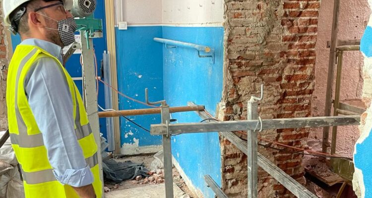Visita a las obras del CEIP Pi I Margall