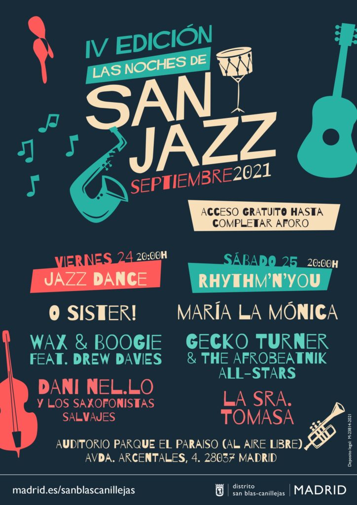 Cartel Las Noches de San Jazz 2021