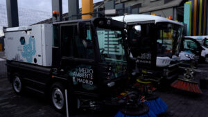 Maquinaria del Servicio de Limpieza Ayuntamiento de Madrid