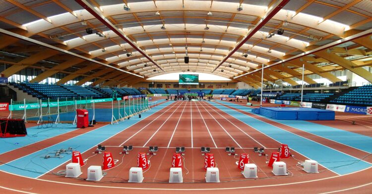 Pista de Atletismo Indoor del Centro Deportivo Municipal Gallur