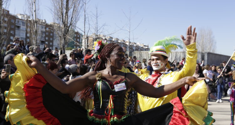 Desfile de carnaval. Foto de archivo