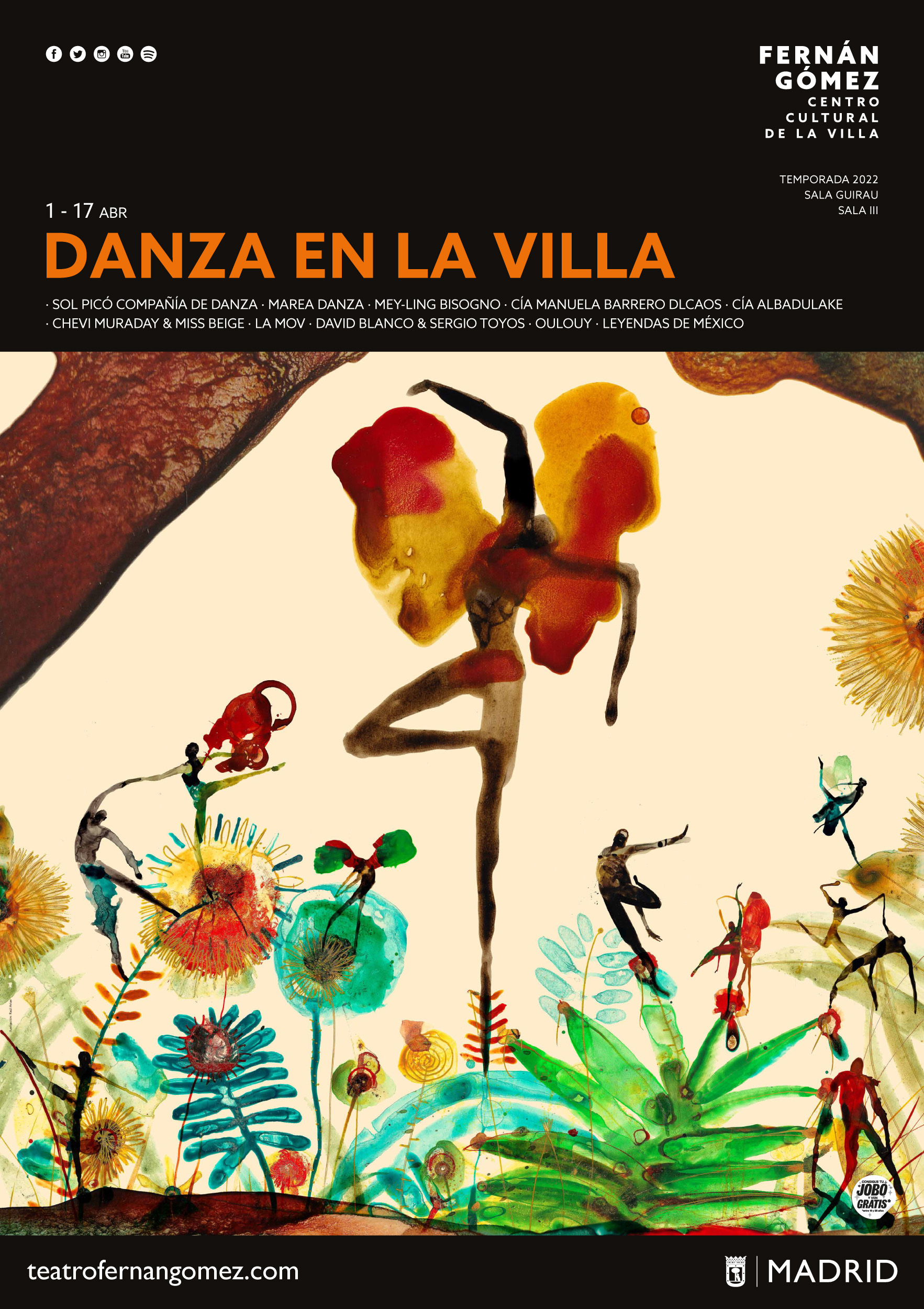 Cartel de 'Danza en la Villa'