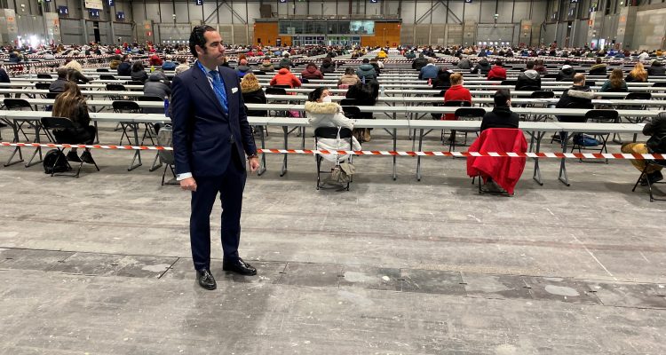 Antonio Sánchez, director general de Planificación de Recursos Humanos del Ayuntamiento de Madrid, este sábado, en IFEMA