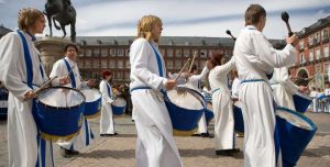 La tamborrada pone fin a la Semana Santa de Madrid 2022