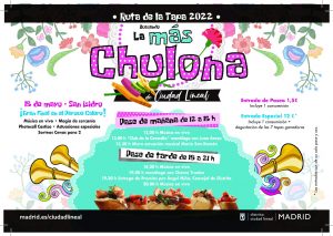 Cartel Ruta de la tapa en Ciudad Lineal 2022