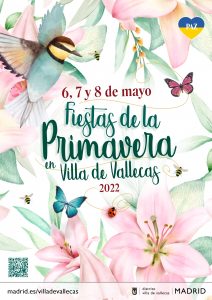 Cartel Fiestas de la Primavera 2022 Villa de Vallecas