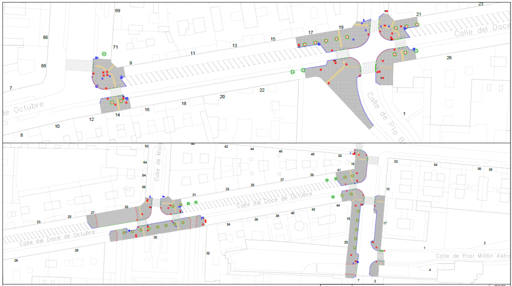 Plano accesibilidad Doce de Octubre