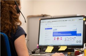 Empleada municipal en el Ayuntamiento de Madrid