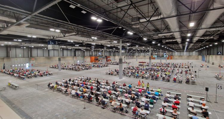 Prueba realizada por aspirantes a conductor de la EMT