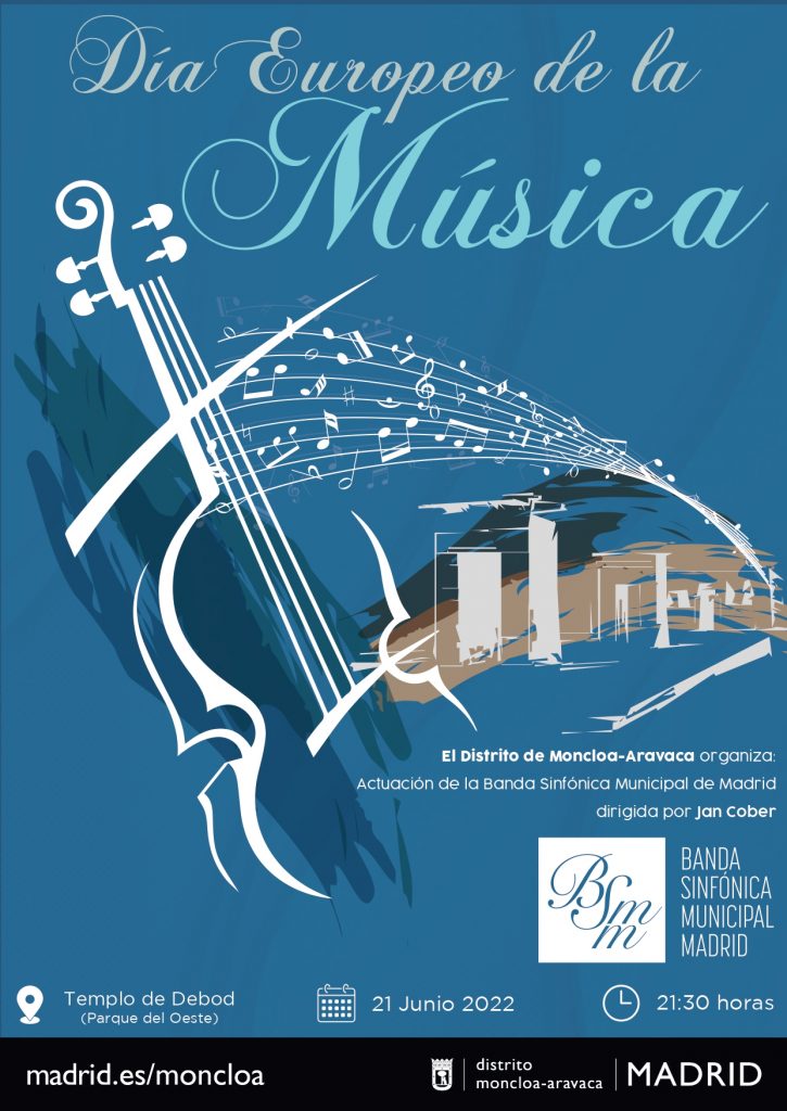 Cartel Día de la Música Moncloa