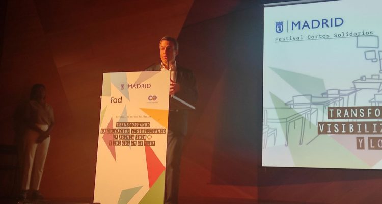 Santiago Saura en el II Festival de Cortos Solidarios