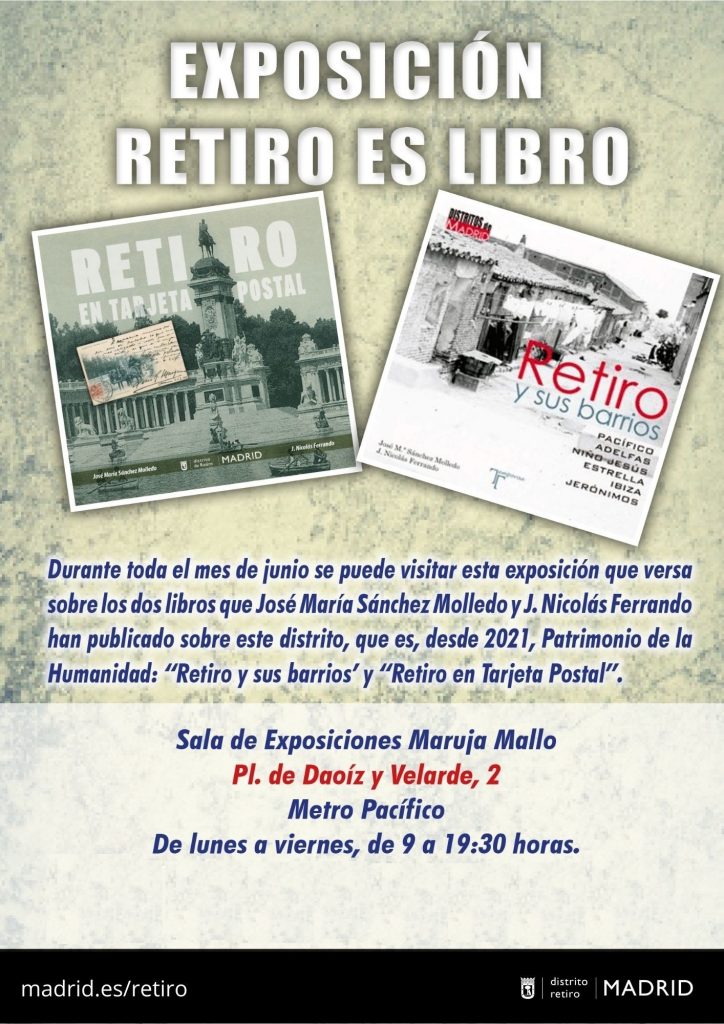 Cartel exposición Retiro es libro