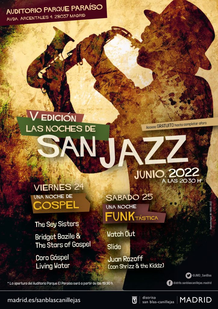 Cartel V edición Festival Las noches de San Jazz