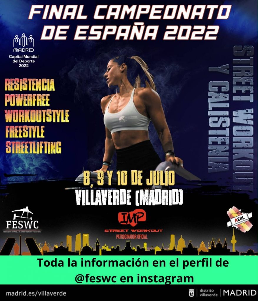 Campeonato de calisternia en Villaverde. Final Campeonato de España 2022