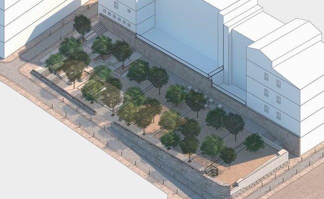 Simulación adecuación plaza de La Corrala