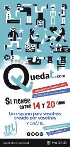 Cartel promocional de Queda-T.com