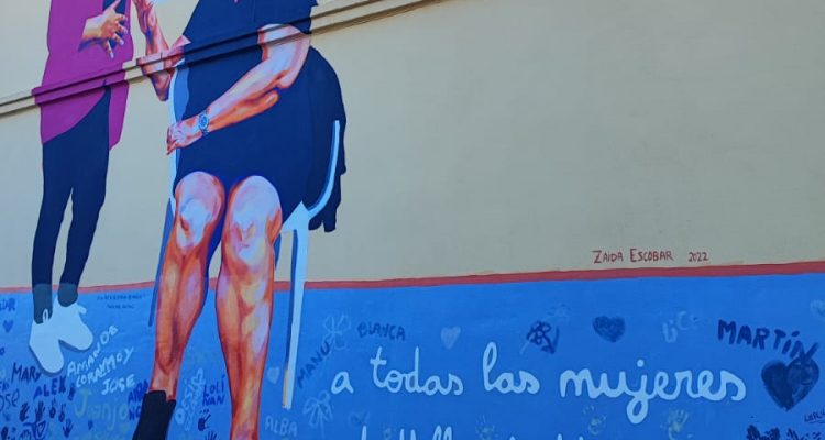Mural conmemorativo del 25N en Villa de Vallecas