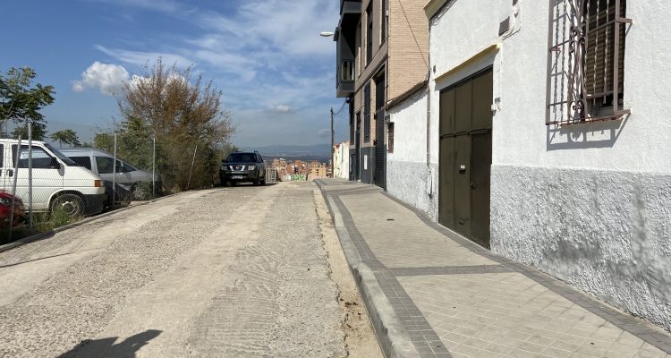 calle Cosmos antes de las obras