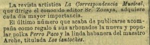 'El Debate' del 24-06-1882 regala la polka de Paco