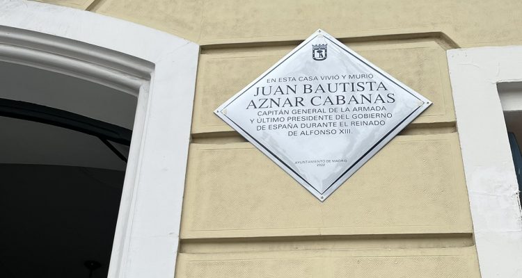 Placa a Juan Bautista Aznar