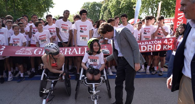 Almeida durante la IV MiniMaratón Madrid