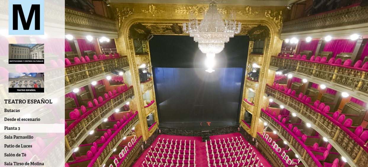 Vista del Teatro Español desde la planta 3