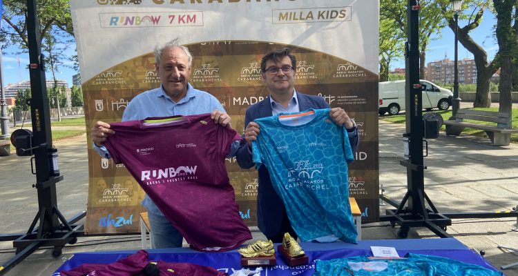 Álvaro Gozález y Fermín Cacho durante el acto de presentación