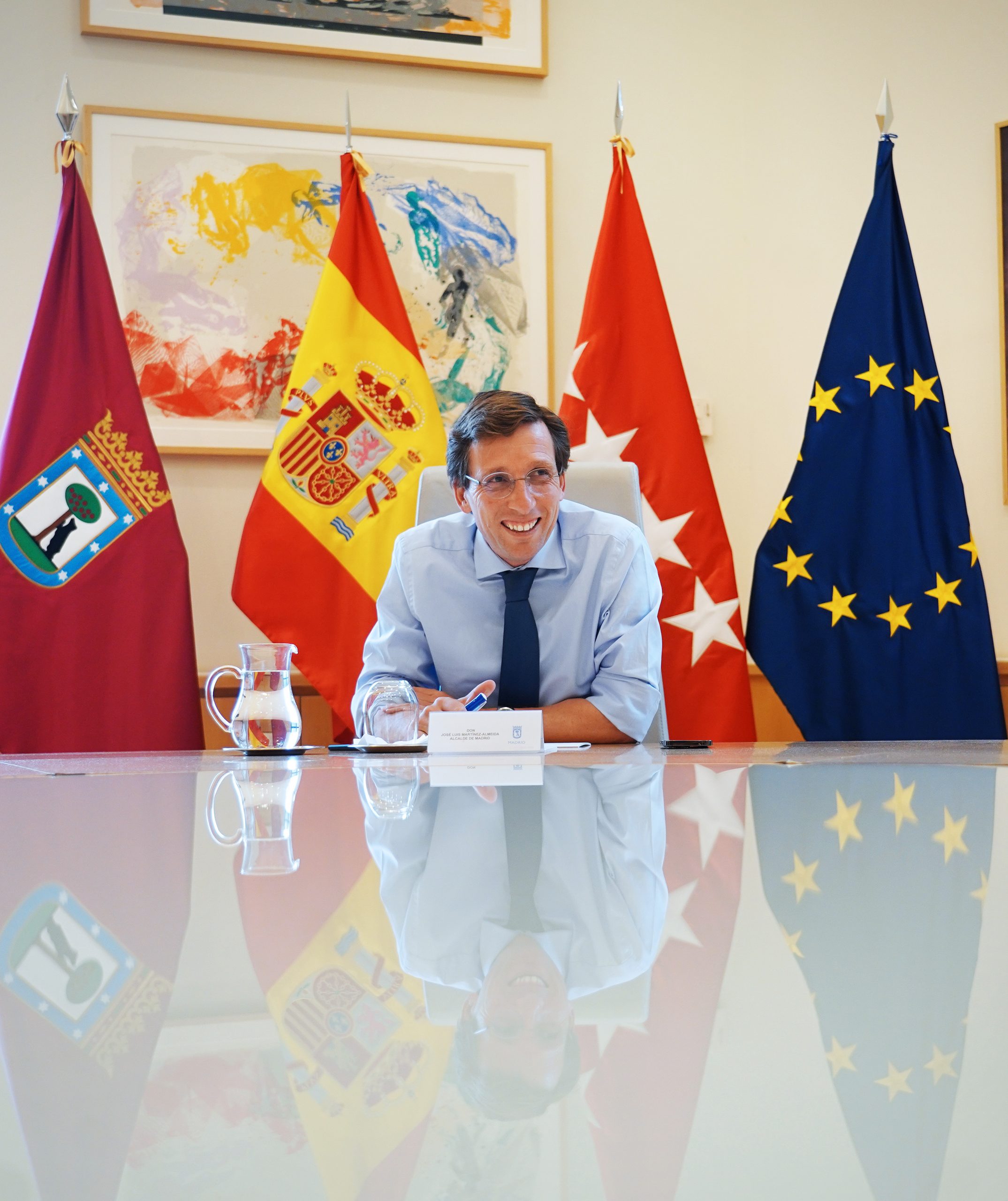 José Luis Martínez-Almeida, alcalde de Madrid durante la reunión de la Junta de Gobierno