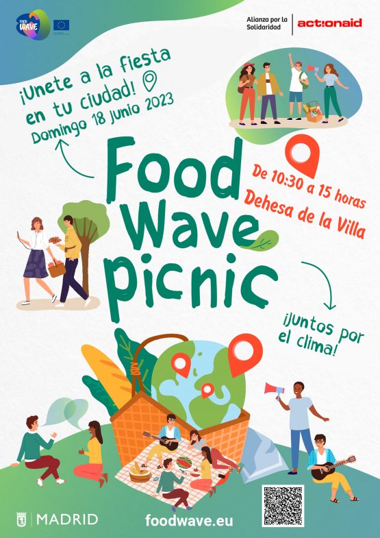 Cartel de la fiesta Food Wave picnic