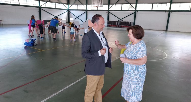 Nacho Pezuela, durante su visita