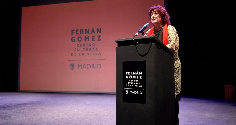 La directora artística del teatro Fernán Gómez. Centro Cultural de la Villa, Laila Ripoll, durante la presentación de la nueva programación