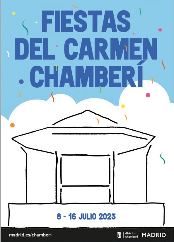 Cartel 2023 de las fiestas del Carmen de Chamberí