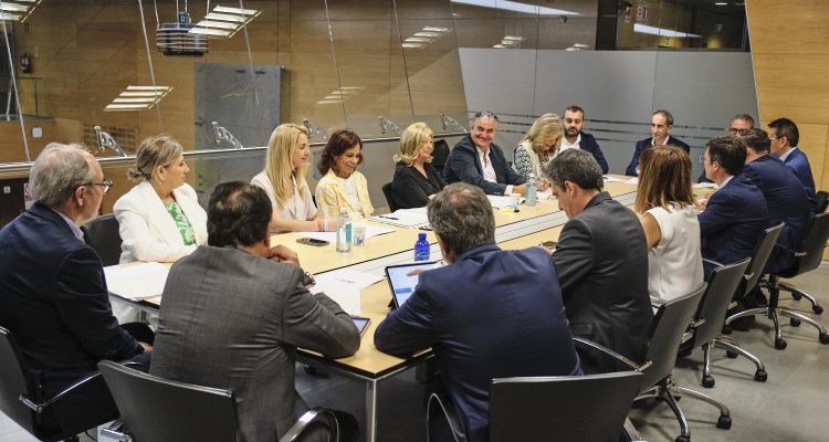 Imágenes del momento de la constitución del nuevo Consejo de Administración Calle 30