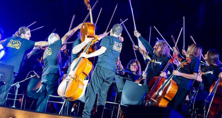 Concierto 100 Cellos que clausuró Veranos de la Villa