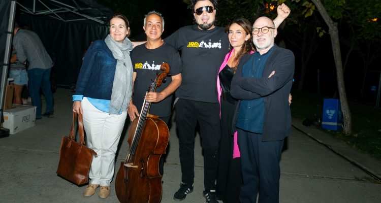 Marta Rivera de la Cruz en el concierto 100 Cellos que clausuró Veranos de la Villa