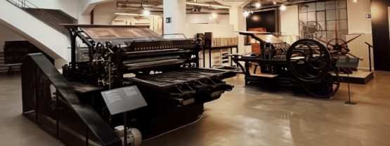 Máquinas conservadas en la Imprenta Municipal