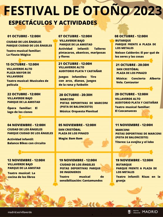 Cartel Festival de Otoño de Villaverde