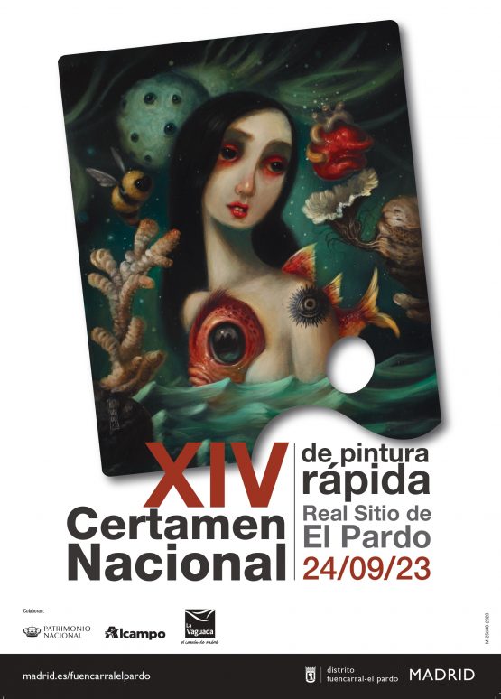 Cartel XIV Certamen Nacional de Pintura Rápida Real Sitio de El Pardo