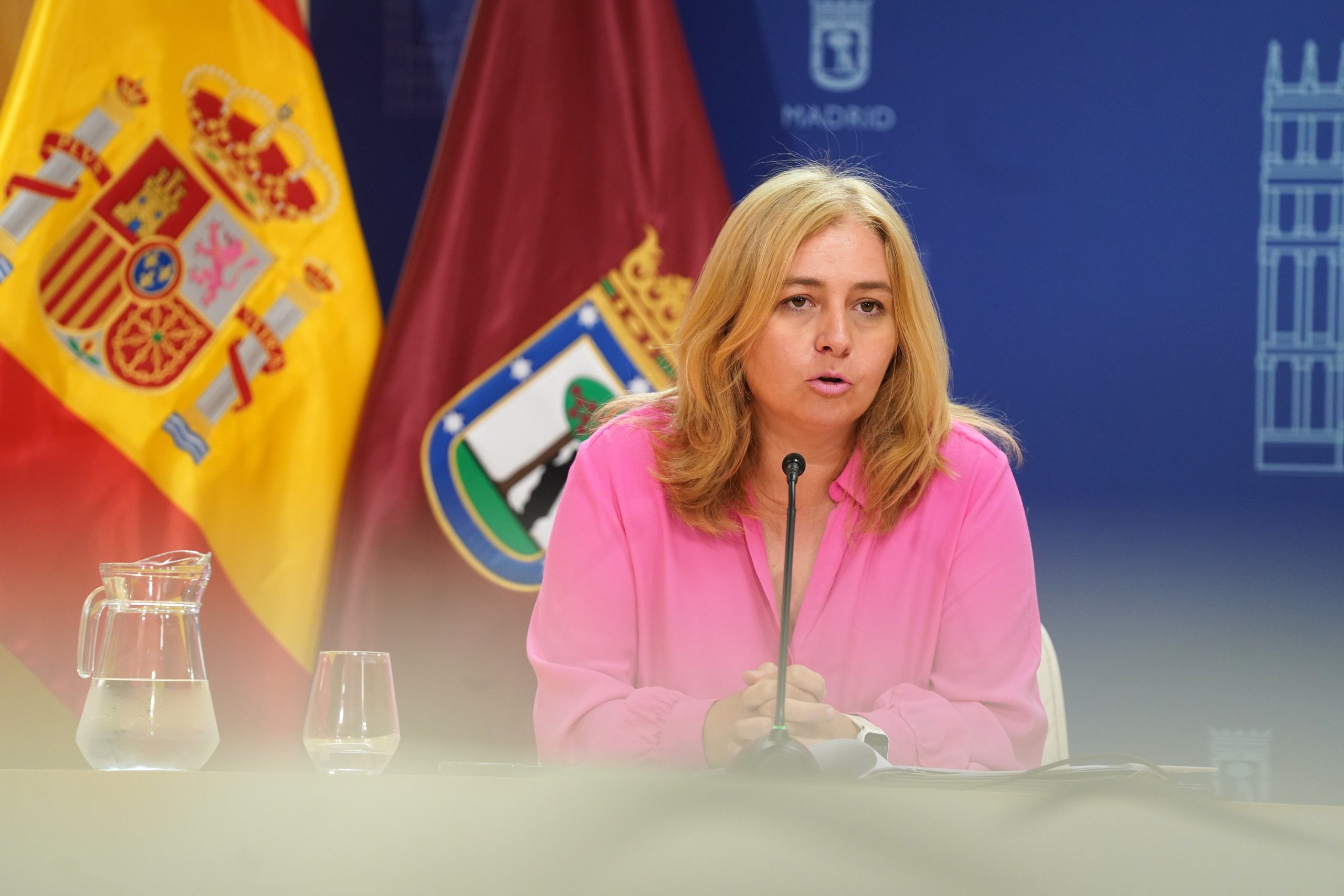 Inma Sanz, duranta la rueda de prensa posterior a la Junta de Gobierno