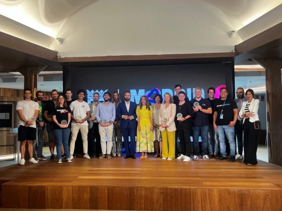 Nilo, durante la clausura del Programa de emprendimiento de Madrid in Game