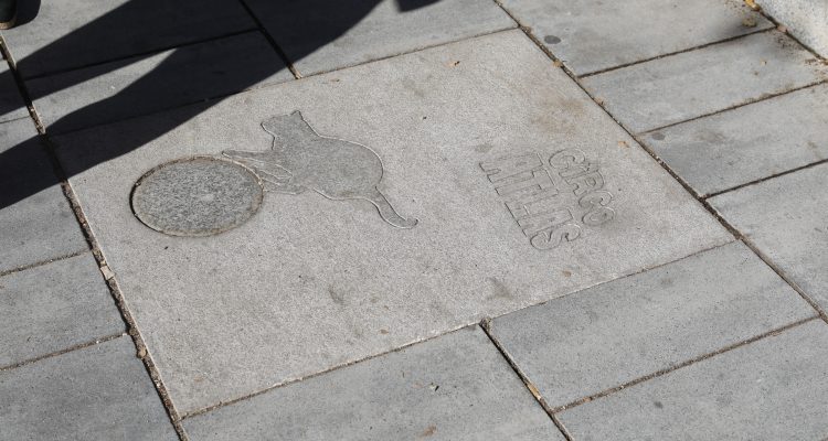 Detalle del homenaje al Circo Atlas