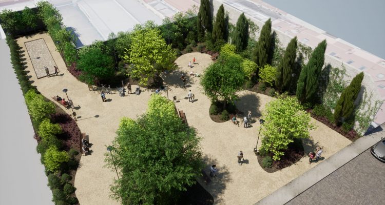 Recreación nueva zona verde en el entorno de la calle Mazarredo
