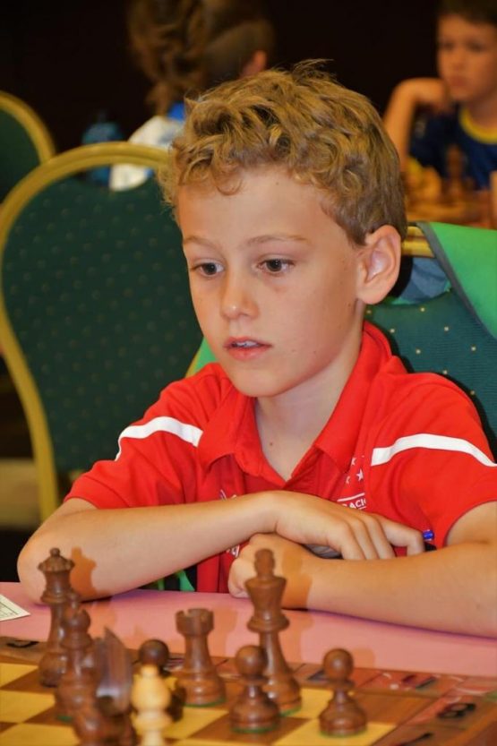 Martín en un torneo de ajedrez