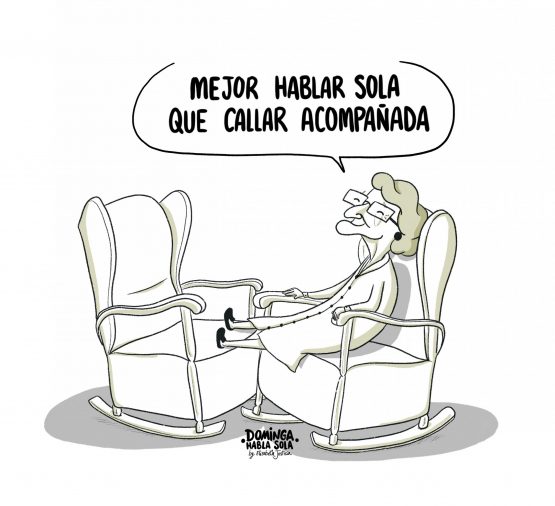 Ilustración de Dominga habla sola